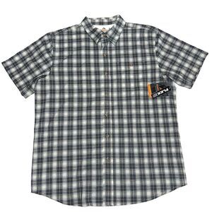 Ridgecut Toughwear Shirt Adult 3XL‎ Blue Black Plaid Workcore Classiccore Men